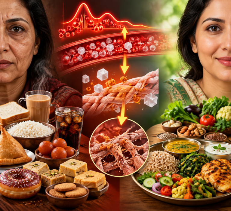 The Hidden Link Between South Asian Food Choices, Sugar Spikes, Glycation, and Faster Aging